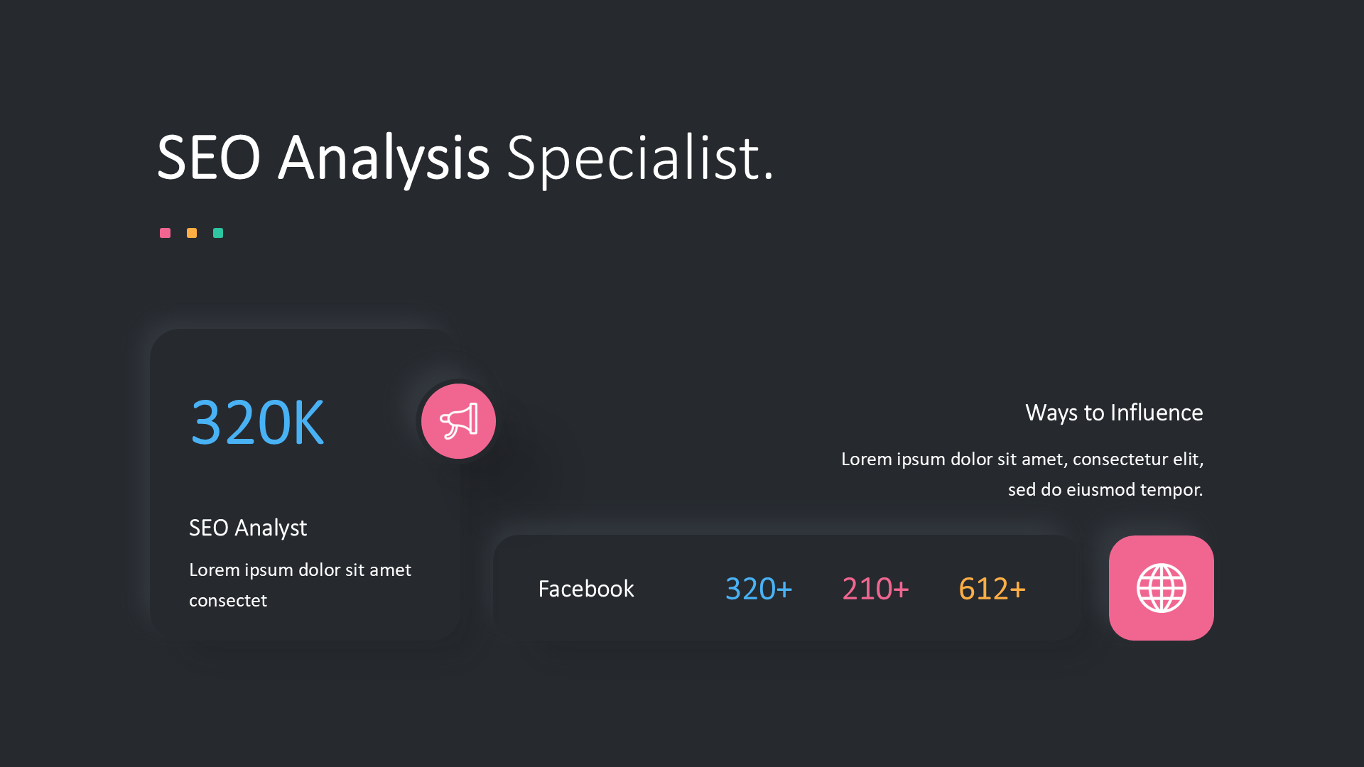 Social Media Dark slide 6